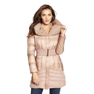 GUESS by Marciano Women's Francis Shawl Collar Puffer Coat Size M